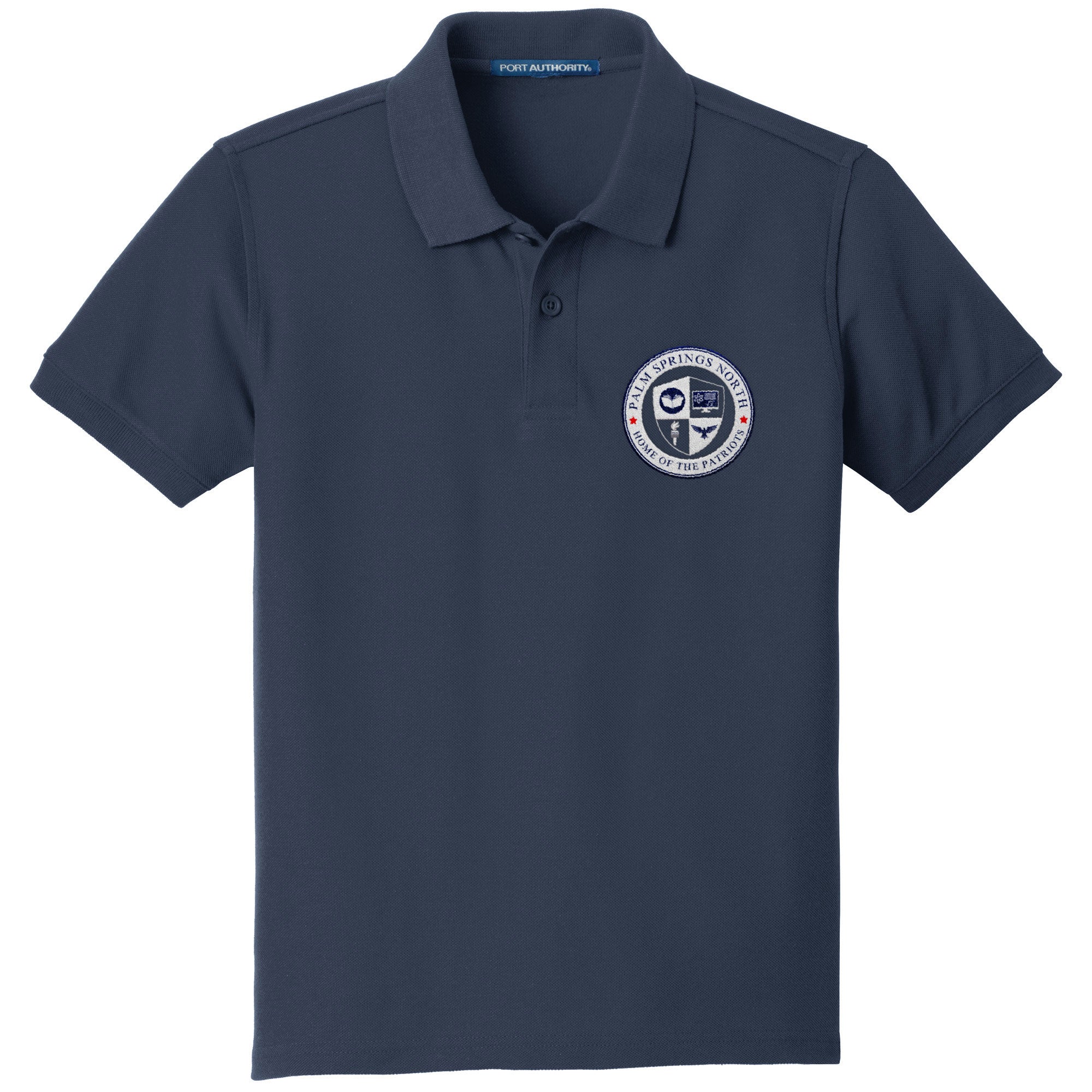 PSN Pique Short Sleeve Blue Uniform Polo Middle School PSN MERCH