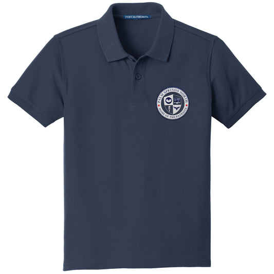 PSN Pique Short Sleeve Blue Uniform Polo (Middle School)